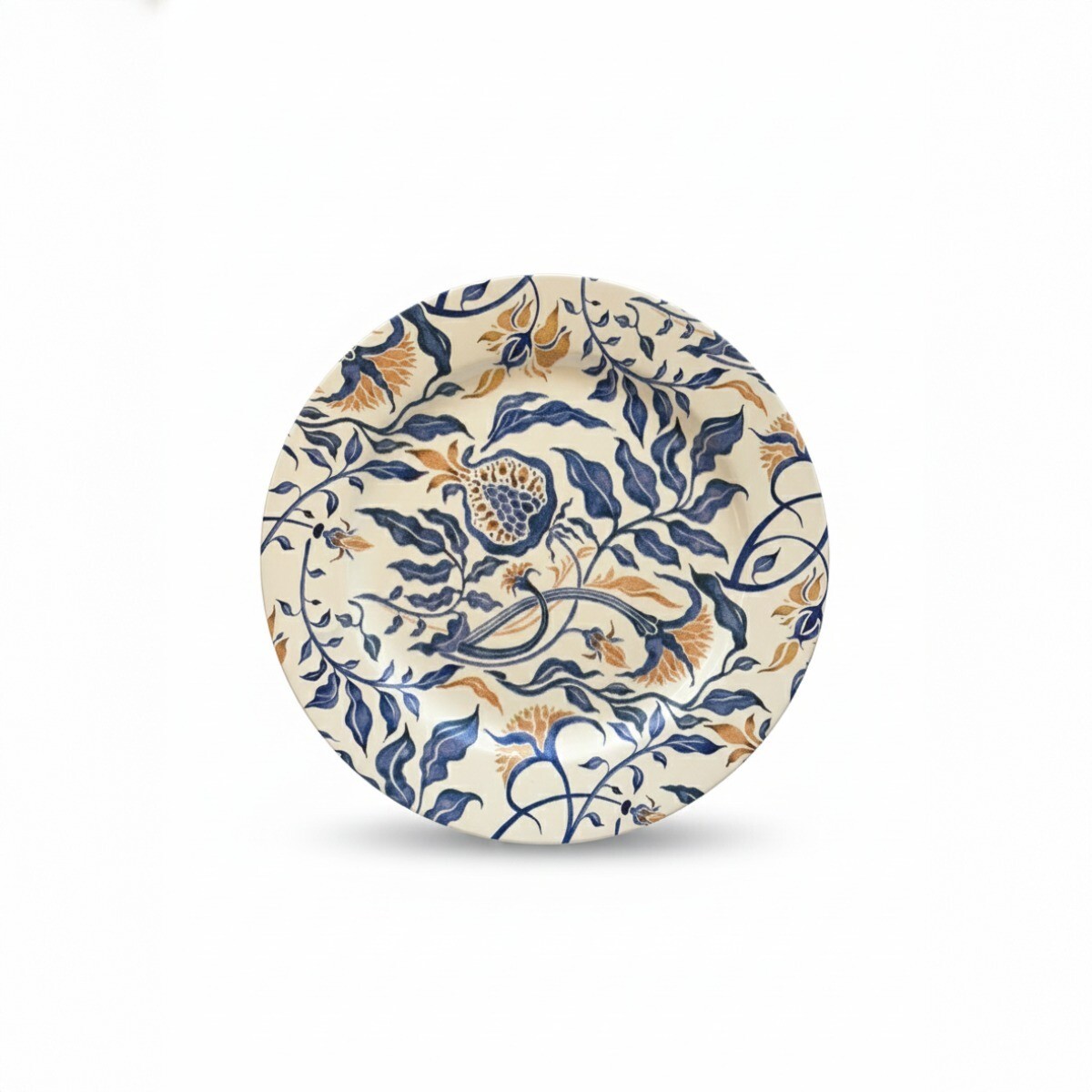 BAJO PLATO PLAST BLANCO ESTAMP AZUL 33CM 