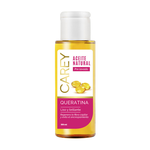 Carey Aceite natural para piel y cabello Queratina 100 ml