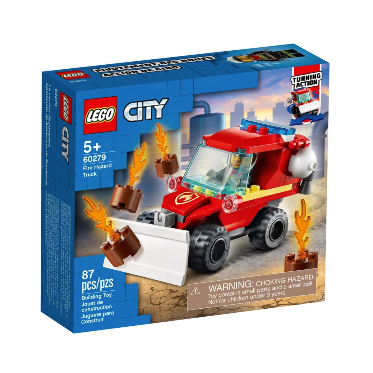 Lego City Camioneta de asistencia de bomberos 87 piezas Original 