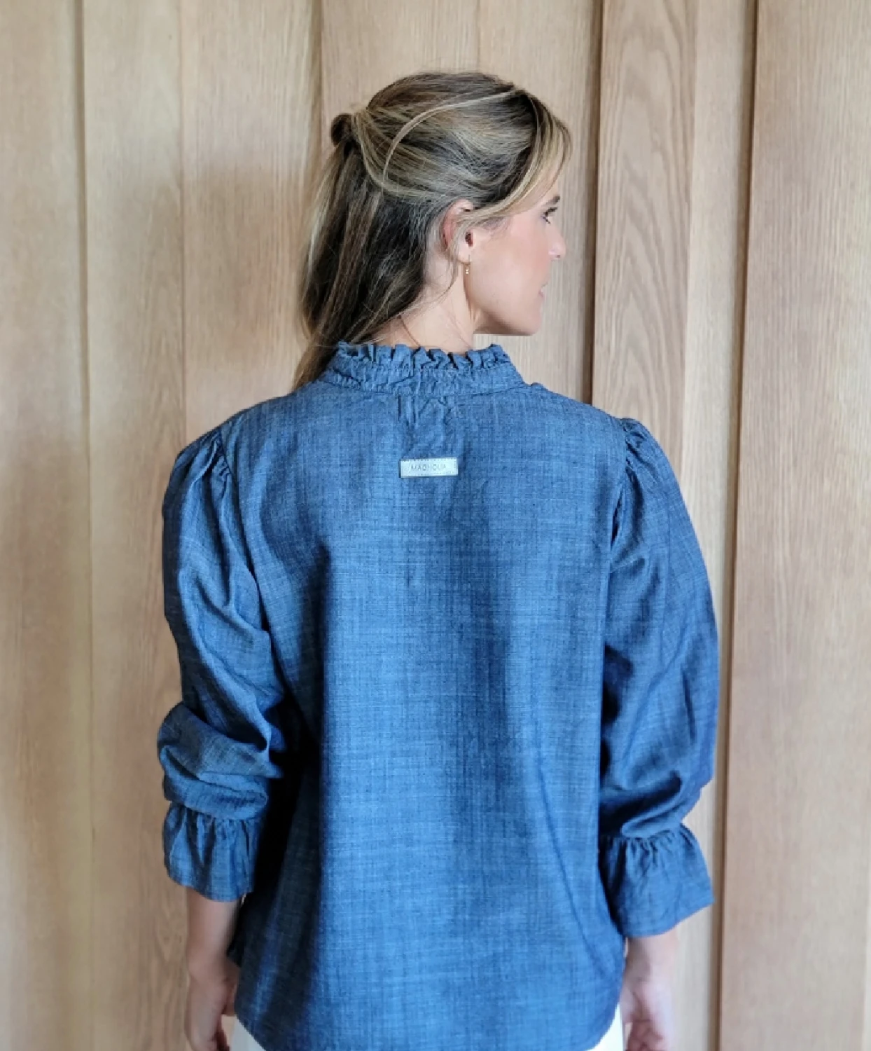 Blusa Copenhague azul piedra 2