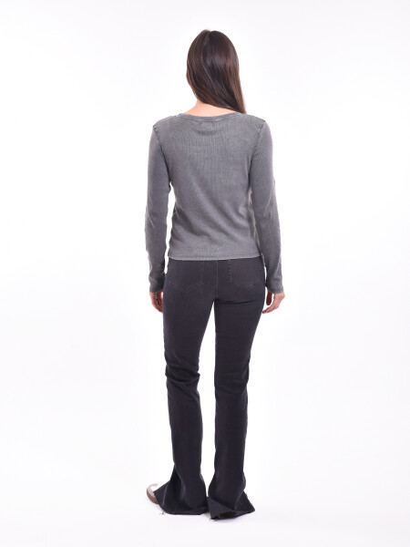 REMERA PARADISE GRIS OSCURO