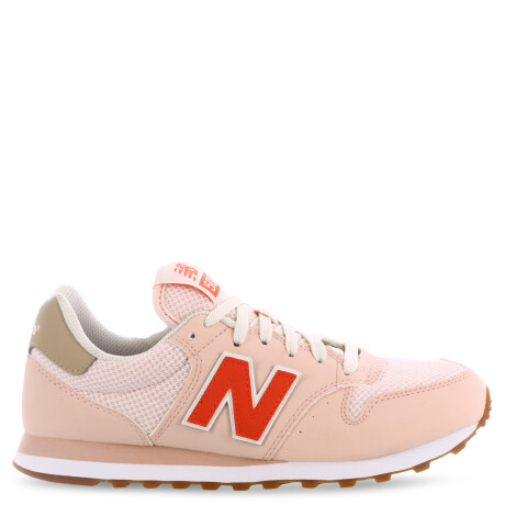 Championes de Mujer New Balance Life Style Rosa - Marrón Camel - Rojo