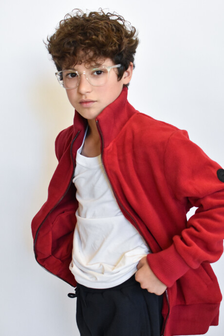 Campera Polar Peach para niños Cereza