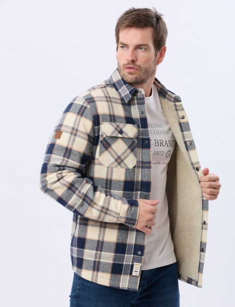 CAMPERA LEÑADORA CON CORDERITO Piedra