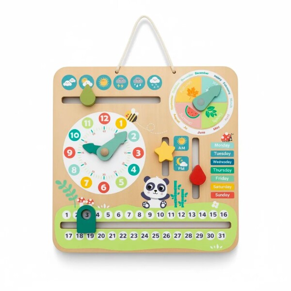 Calendiario madera montessori HIPANDO Calendiario madera montessori HIPANDO
