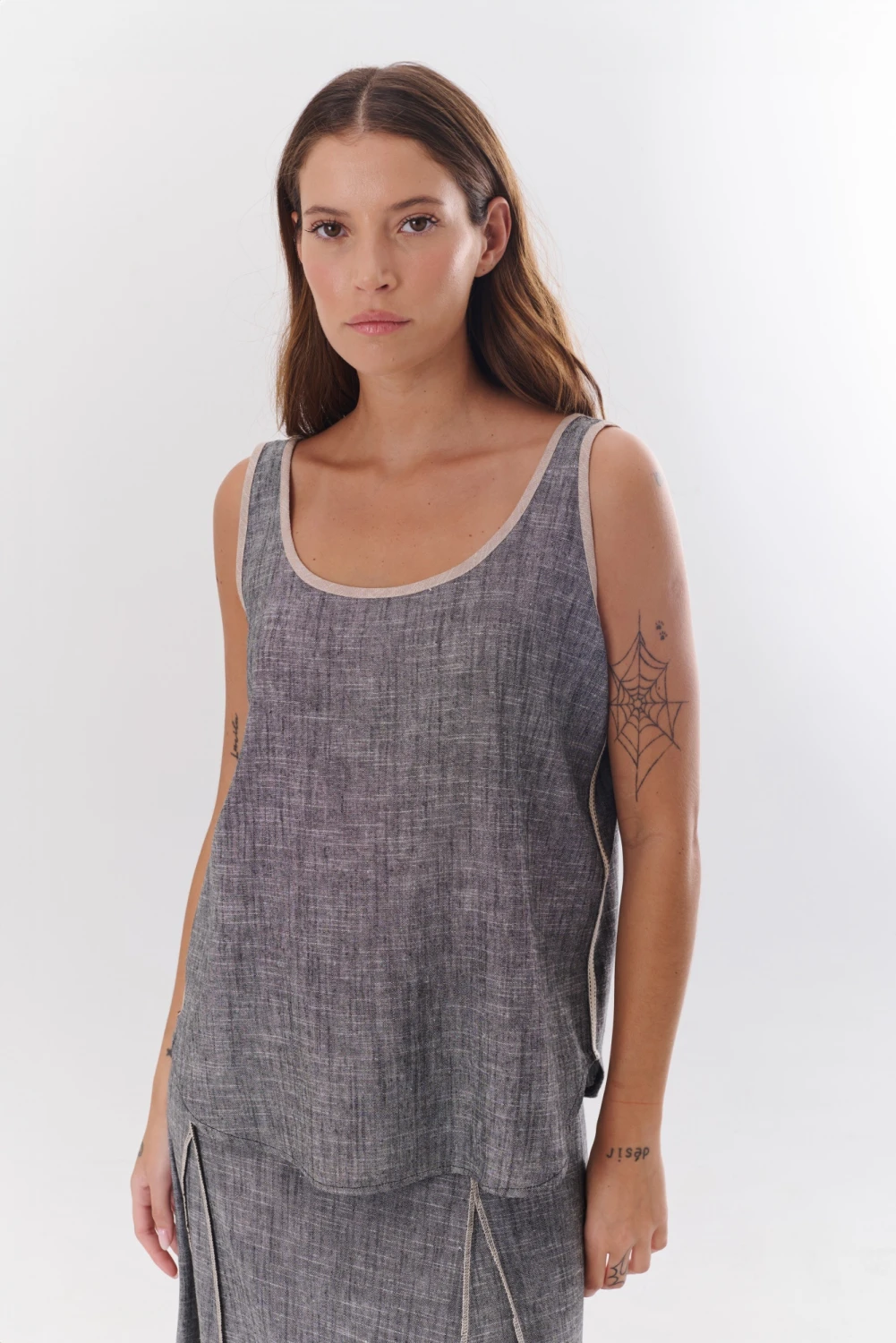 MUSCULOSA LINO VIVIAN negro 1