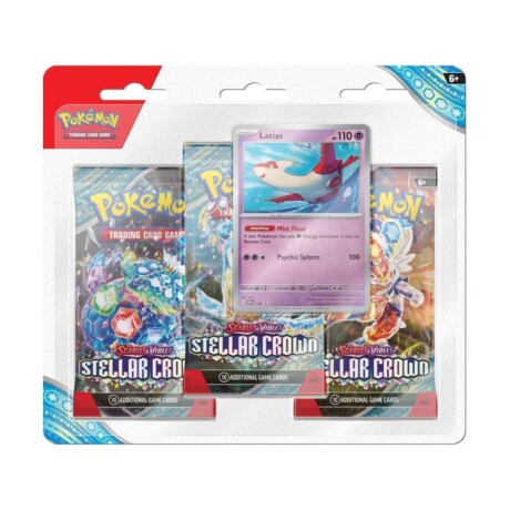 Pokemon TCG: Sword and Shield · Stellar Crown - Blister 3 Boosters [Inglés] Pokemon TCG: Sword and Shield · Stellar Crown - Blister 3 Boosters [Inglés]