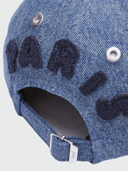 AMI PARIS - Gorra con bordado cuore Rojo