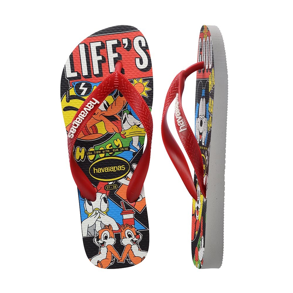 Sandalias Havaianas Top Disney Classics Hombre Blanco/Rojo Apache