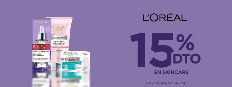 L'Oreal Skincare - 15%