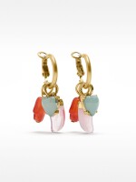 Aros Pendientes De Resina multicolor