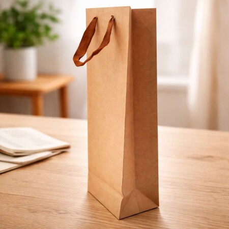 BOLSA DE REGALO BOTELLA KRAFT BOLSA DE REGALO BOTELLA KRAFT