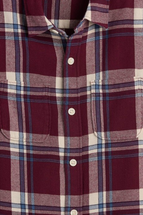 Camisa Flannel Niño Tuscan Red