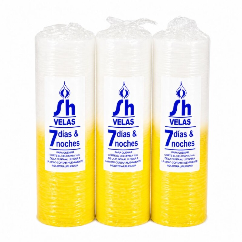 VELON 7 DIAS / 7 NOCHES COMBINADO X12 Blanco/amarillo