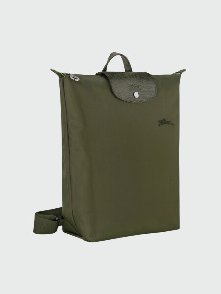 Longchamp - Mochila plegable, de nylon y asa corta, Le pliage Green 0