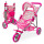 Coche Muñecas Bebote Juguete Cochecito Bebé Plegable Floreado
