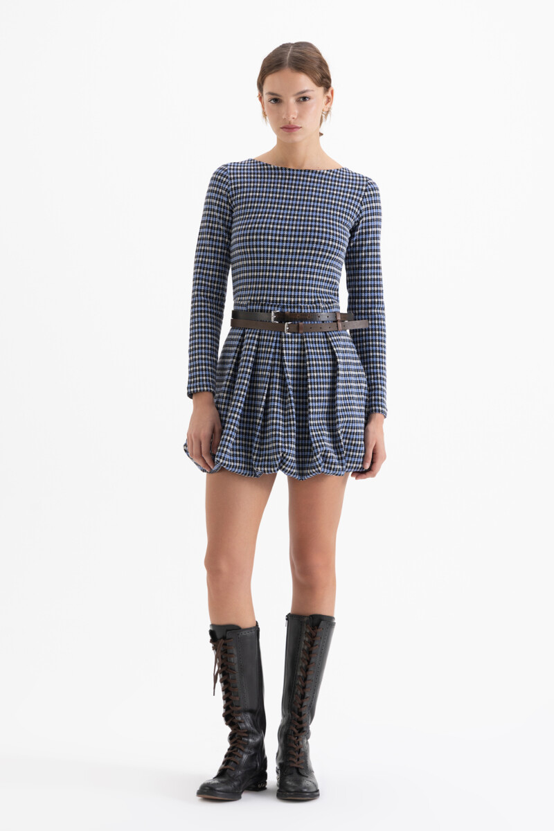 VESTIDO GALES Celeste