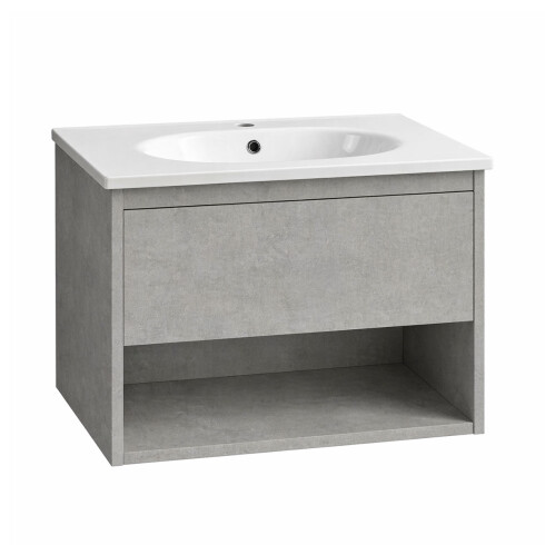 MUEBLE DE BAÑO AEREO 60X46X50CM COLOR GRIS GRIS