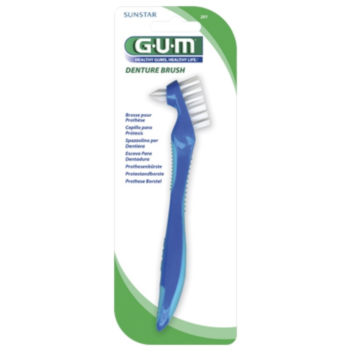 Cepillo de Dientes G.U.M. para Prótesis Denture Brush X1 