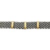 Pulsera Ancha-Plata y Oro-Sin piedra-PU5027 sinpiedra