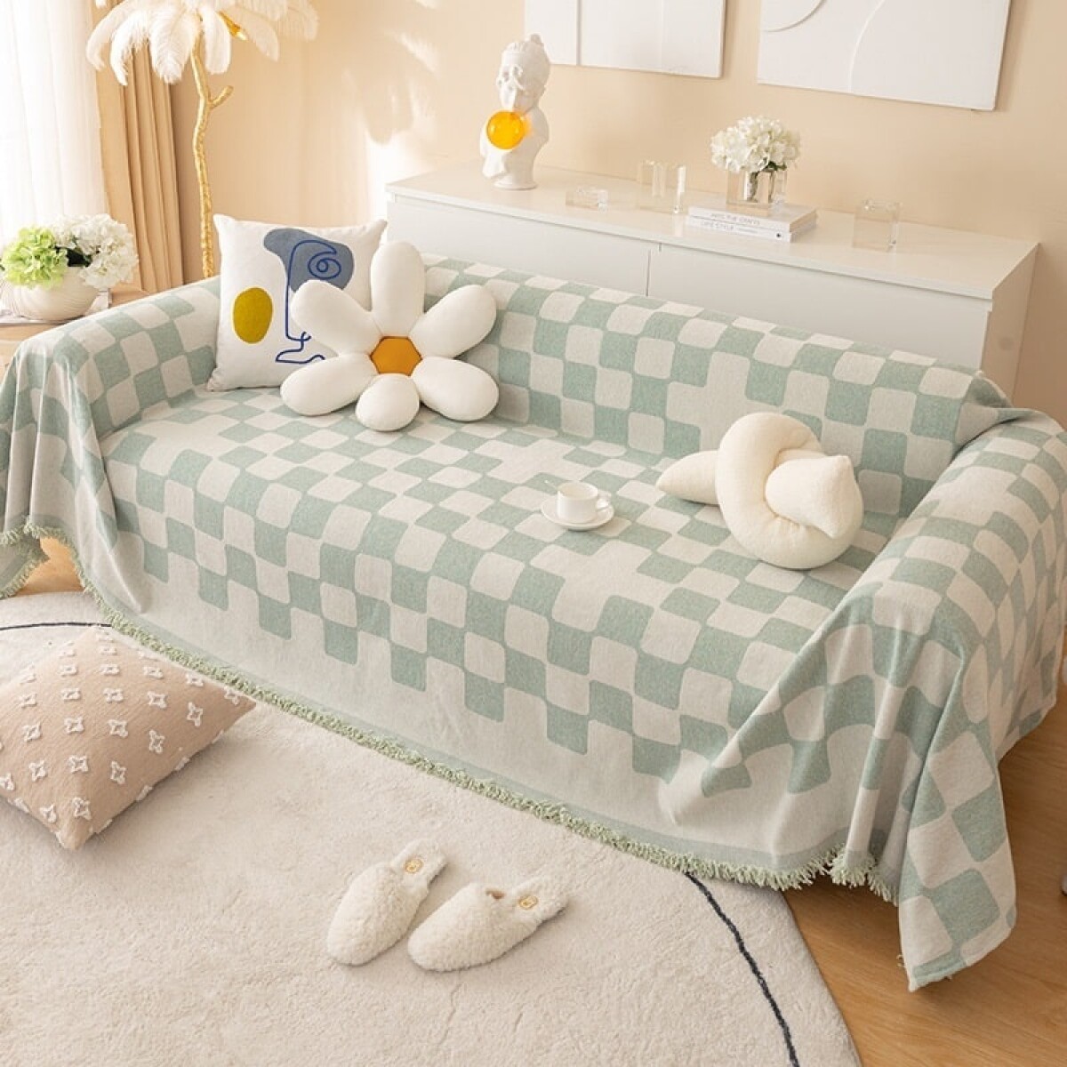Manta para Sillon y Cama con diseños Cuadros - 280cm 