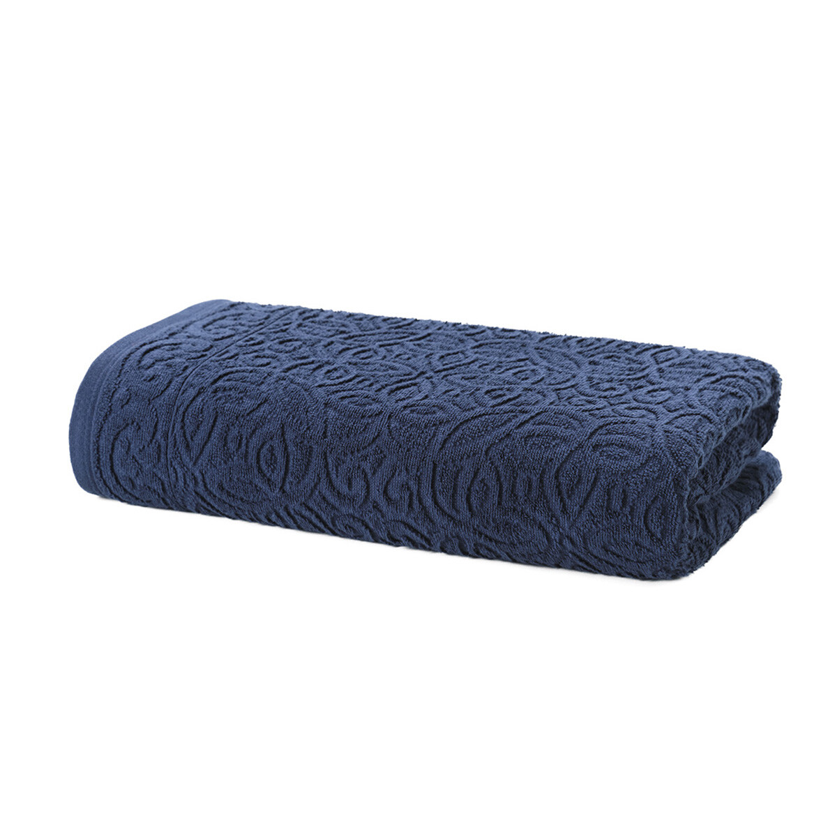 Toalla Mano Dohler Jacquard Provenza 50 x 90 cm 100% Algodón - AZUL MARINO 
