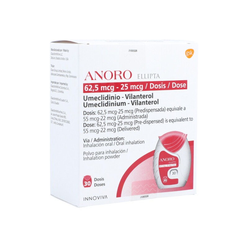 Anoro Ellipta 55 Mcg./22 Mcg. 30 Dosis Anoro Ellipta 55 Mcg./22 Mcg. 30 Dosis