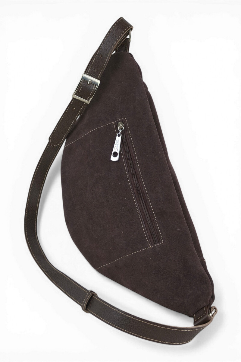 Riñonera Grande de Cuero Des choco