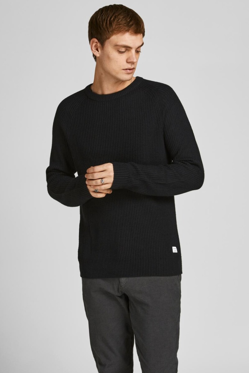 Sweater Pannel Básico Black