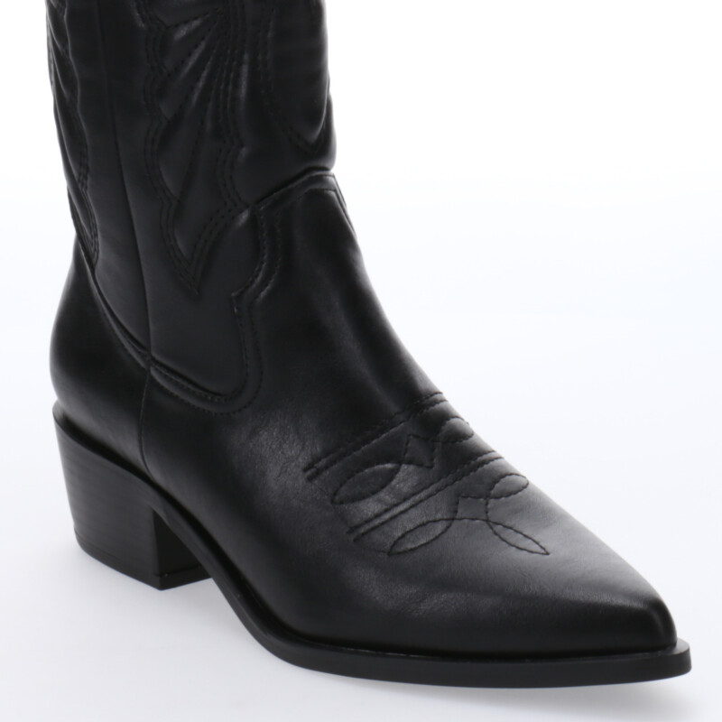 Botas de Mujer Miss Carol EDNA tejana con diseño en la caña Negro