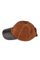 Gorro de cuero Tostado