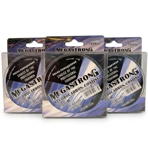 Tanza Megastrong 0.40mm 16.5kg Fluorocarbono 100m Pack X 3 Unidades Tanza Megastrong 0.40mm 16.5kg Fluorocarbono 100m Pack X 3 Unidades