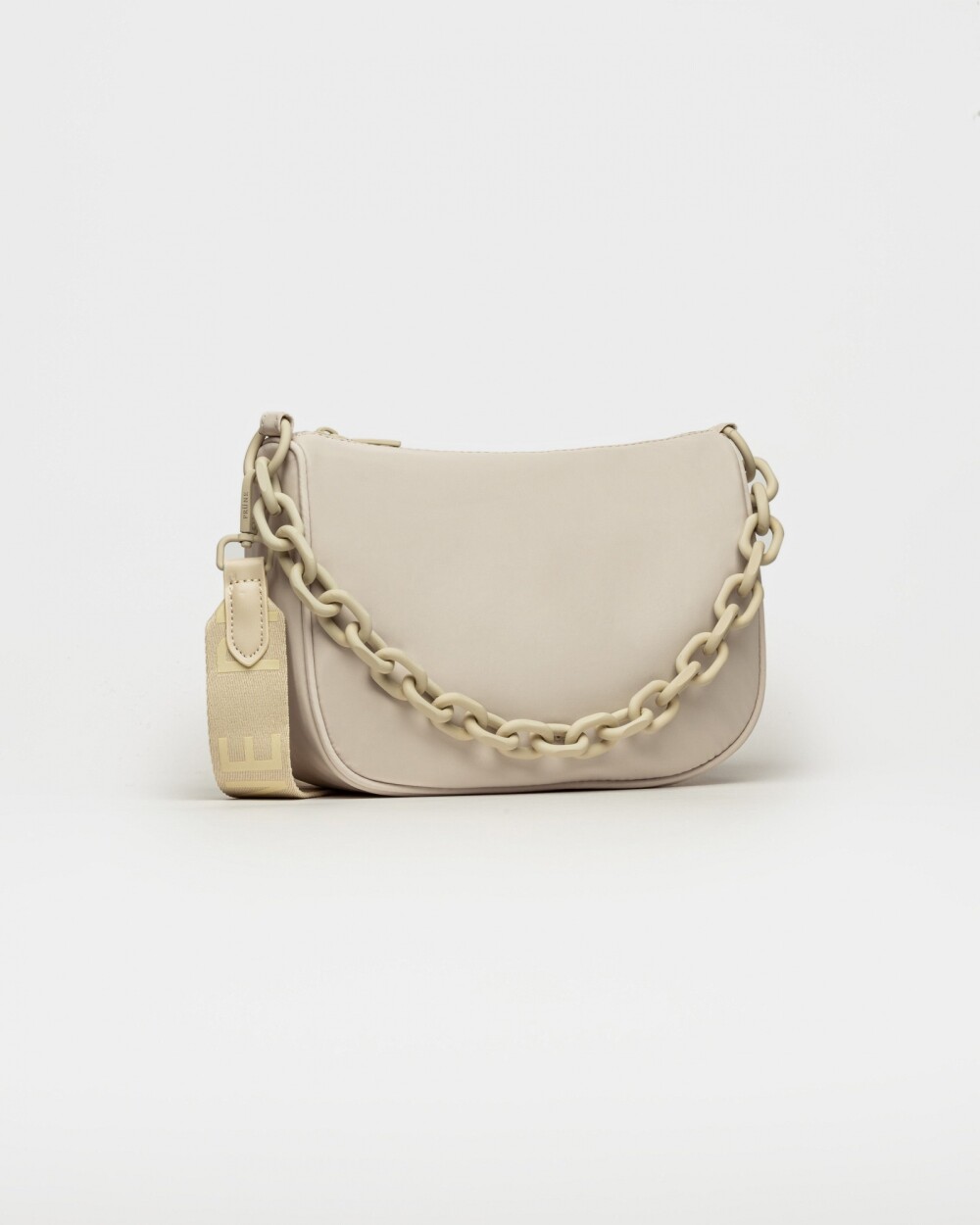 Cartera Mila Efecto Cuero Natural Natural