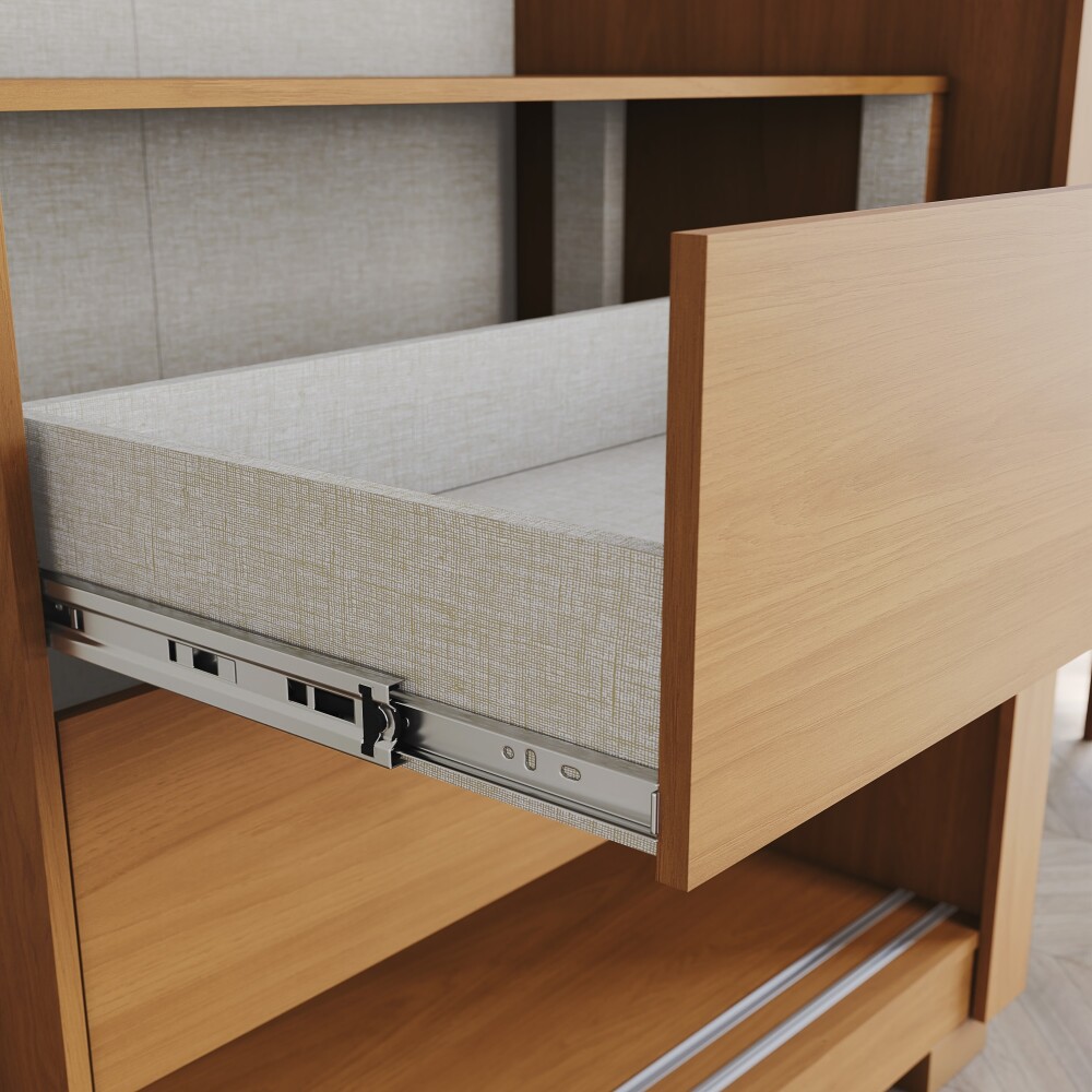 ROPERO 2 PUERTAS 4 CAJONES INTERNOS ESPEJO GUARDARROPA CLOSET ARMARIO COLOR MADERA