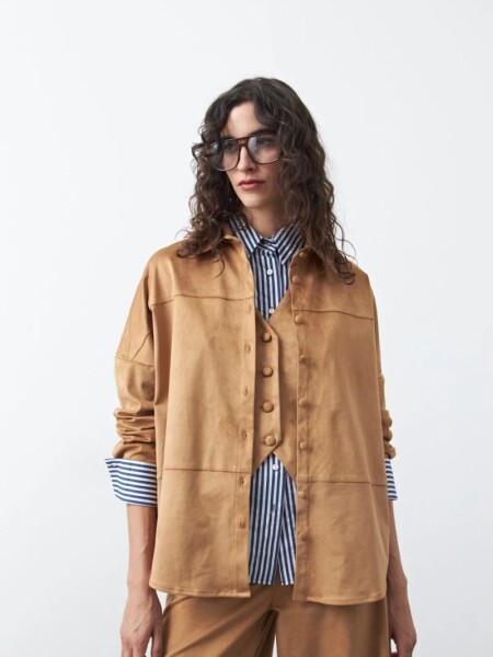 SOBRECAMISA D.CASSIN CALYPSO CAMEL