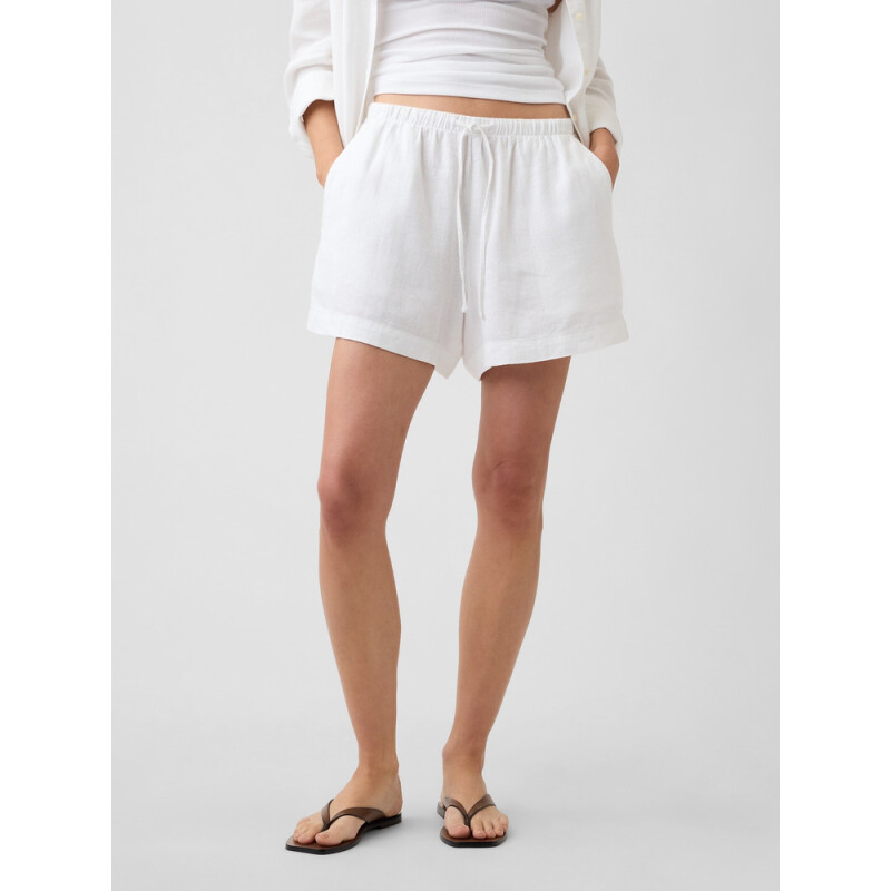 V-LINEN 4IN EASY SHORT OPTIC WHITE