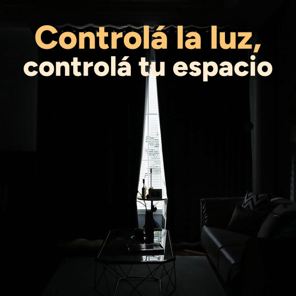 Cortina 100% Blackout 2Paños 140x220 Textura Lino Doble Faz Variante Color Gris