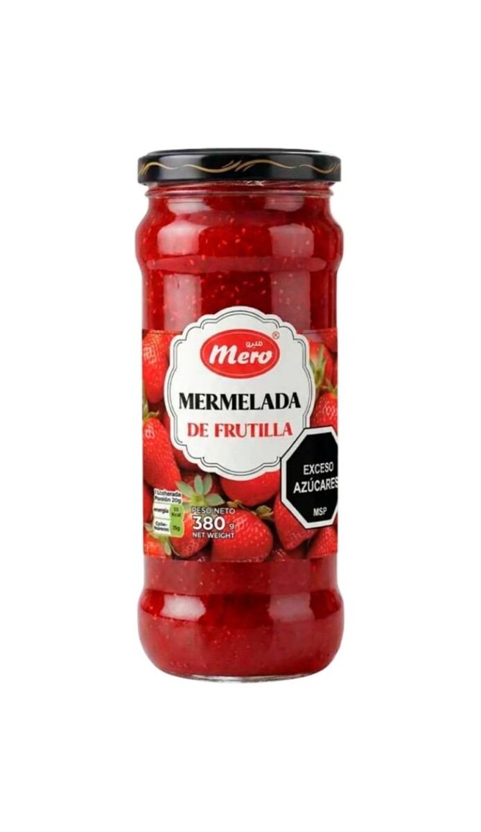 MERMELADA MERO (01) FRUTILLA 380GRS (VIDRIO) 