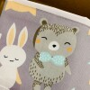 Sabanas minicuna colecho Little Ones grey friends