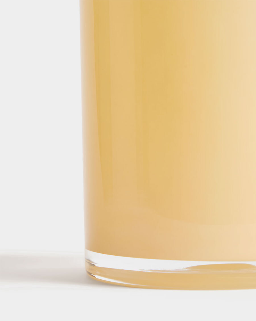 Jarrón Endasi de vidrio amarillo 31 cm