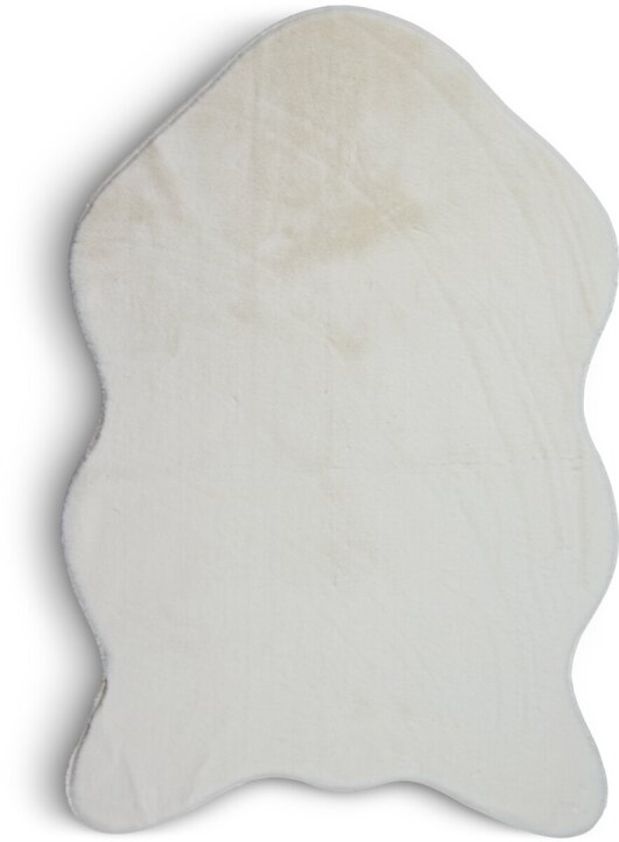 Alfombra piel sintética OXEL 60x90 blanca - Blanco 