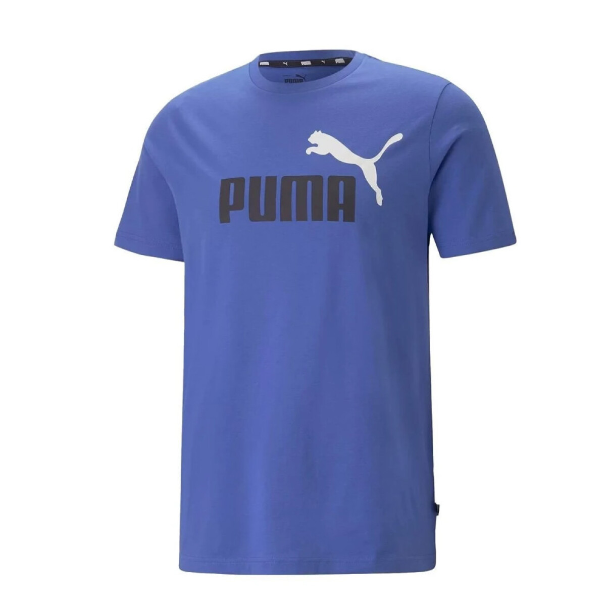 Remera de Hombre Puma Essentials 2 Colour - Azul Real - Negro 