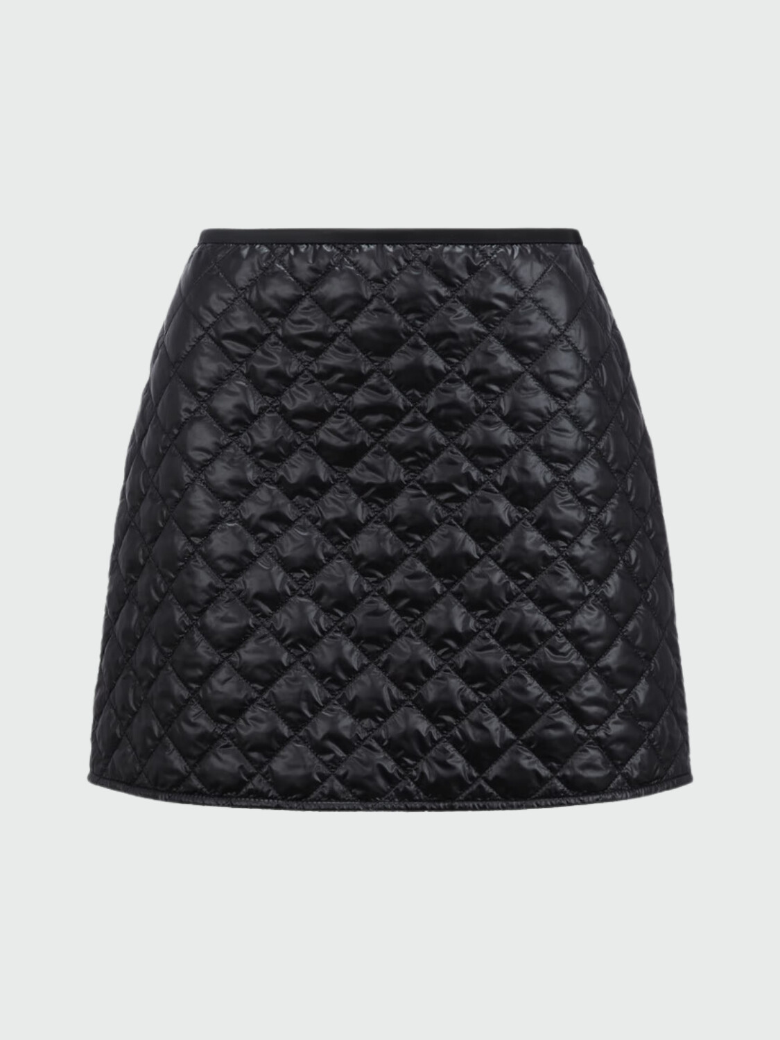 Moncler- Falda corta acolchada Negro