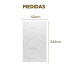 Placa PVC Símil Mármol 2,44x1,22m 3mm Pack X3 Mármol Blanco Gris Claro 3