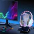 Soporte Auriculares Celulares Xtrike Me 4 USB Luz 7 Colores Variante Color Negro