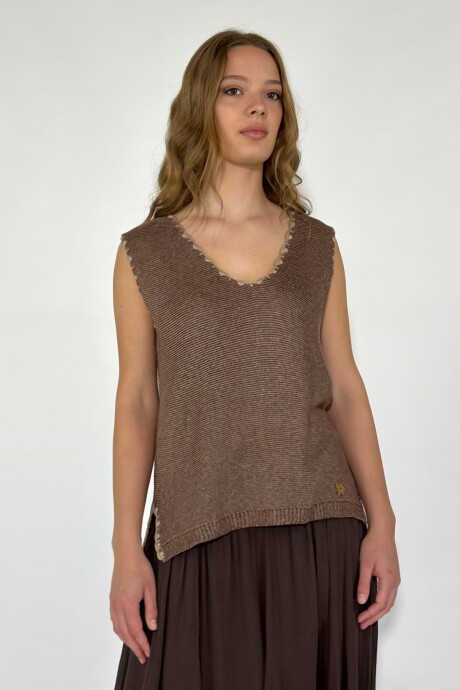 CHALECO MAREA Marron