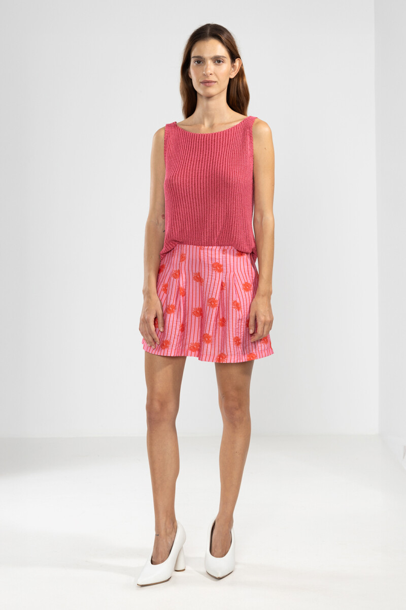 ELI KNIT TOP Fucsia