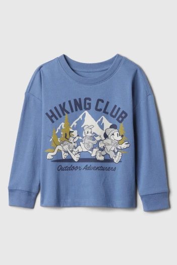 Remera Gráfico Manga Larga Toddler Niño Bainbridge Blue