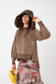 BUZO TEJIDO CON LUREX Marron