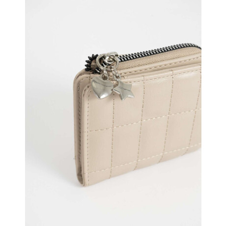 Billetera Puffy Marron Beige